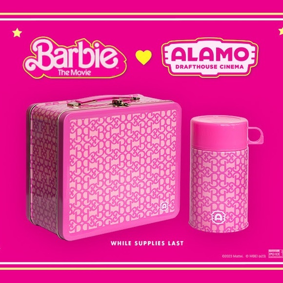 Barbie Other - NIB Barbie x Alamo Drafthouse Exclusive Metal Lunchbox & Thermos Set